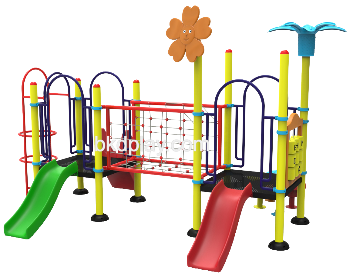 ชุดหอสะพานเชือกสไลด์ 70, เครื่องเล่นสนามกลางแจ้ง , เครื่องเล่นสนามแบบเหล็ก,ปีนป่าย,สไลเดอร์, OutdoorPlayground, ราคาโรงงาน สินค้าสั่งผลิต 10-20 วัน ขนาด 300x490x250 ซม.