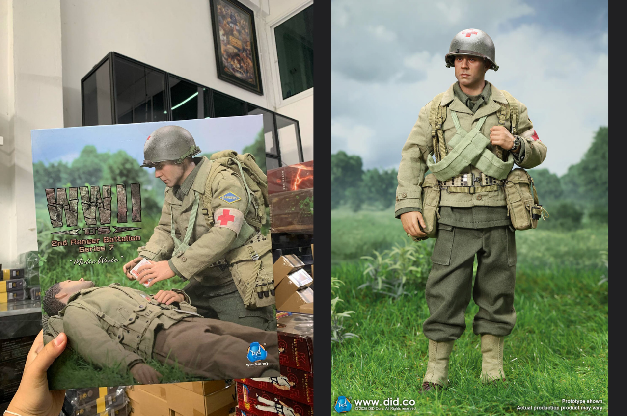 [พร้อมส่ง] DID A80189 1/6 : WWII US 2nd Ranger Battalion Series 7 – Medic Wade