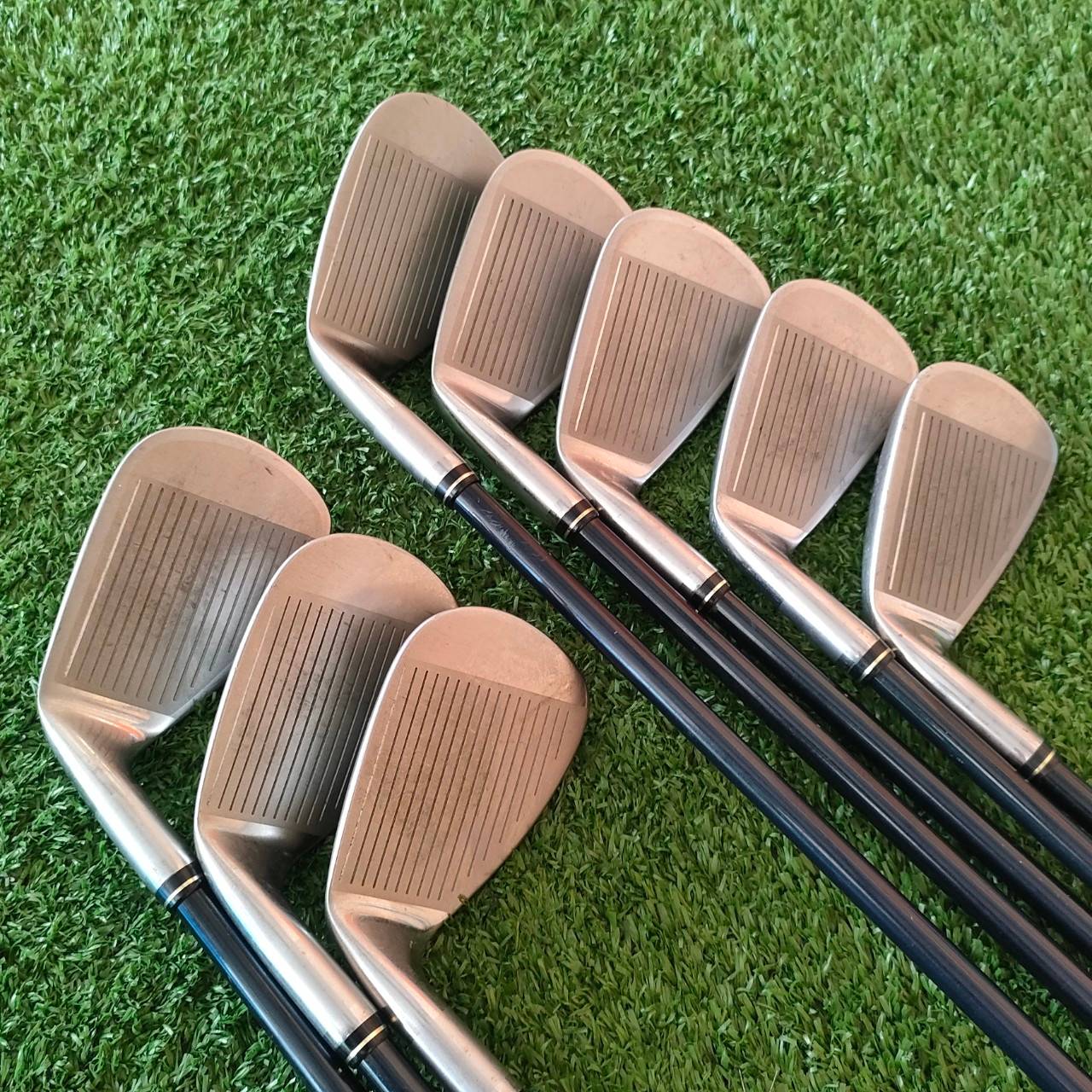 ชุดเหล็ก HI-BRID ADRORCE บริษํท XXIO เป็นคนผลิต พรีเมี่ยมญี่ปุ่น มีเหล็ก5 - 9 เเละ PW SW AW ก้าน HI-BRID FLEX S หน้าเด้งจัด!! ตีไกลมากกก!! ไม้กอล์ฟมือสอง ของแท้ BY NakaraLuxurious