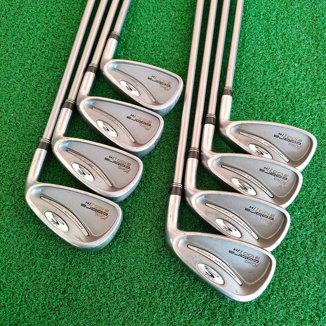 ชุดเหล็ก KING COBRA 3100 I/H มีเหล็ก 3 - 9 PW ทั้งหมด 8 ชิ้น ก้าน ALDILA NV-HL70 FLEX R ก้านดีมากๆ COBRA เน้นตีง่ายๆ