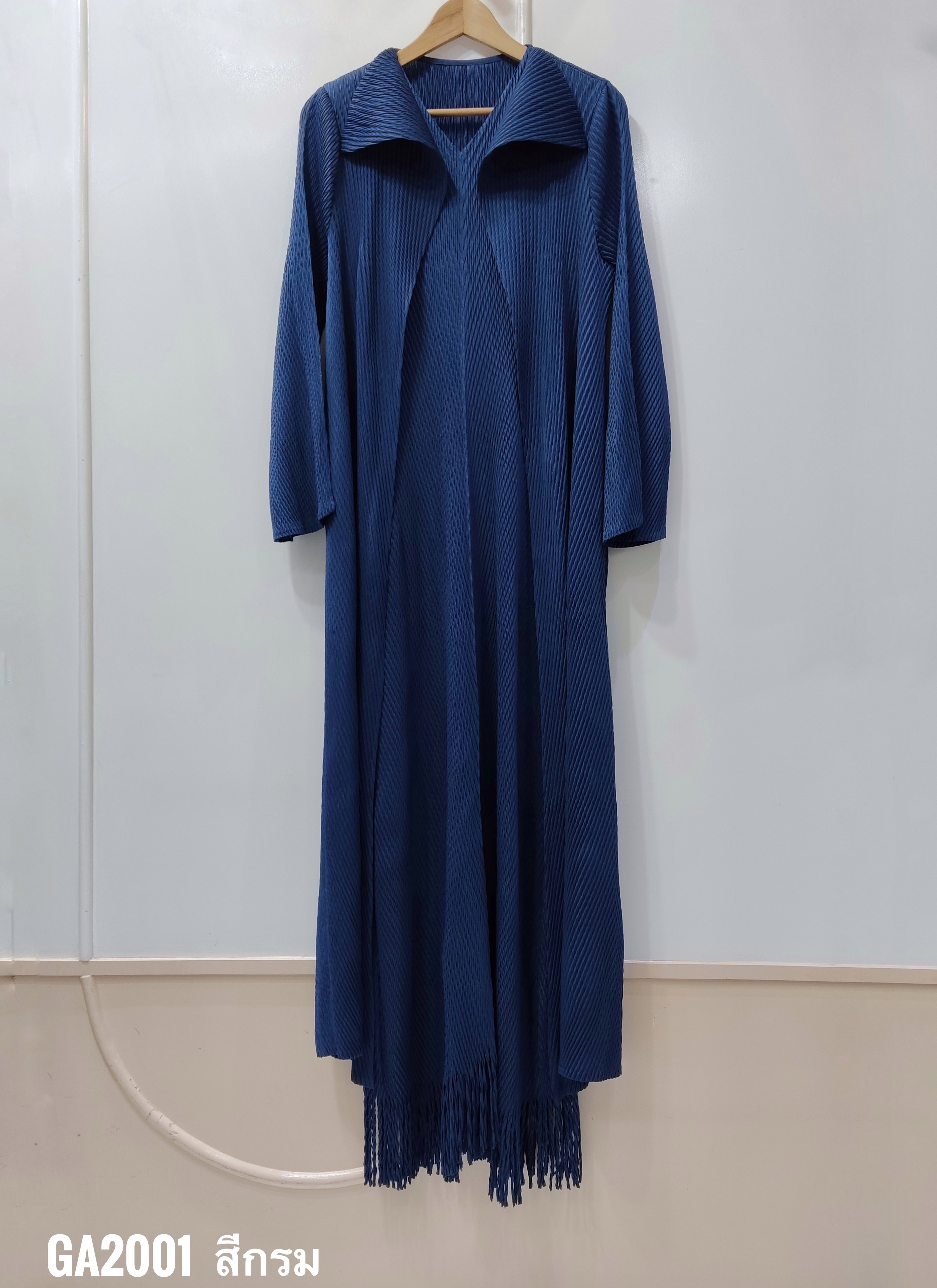 2MUAY รุ่น GA2001 FRINGE MAXI PLEATED SET 5 สี FREE SIZE