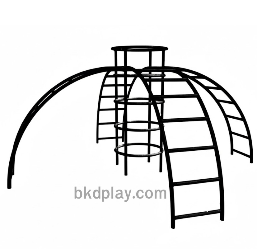 บาร์ปีนป่ายโดม 4 ด้าน, เครื่องเล่นสนาม กลางแจ้ง เหล็ก, บาร์โหน ตั้งพื้น OutdoorPlayground, ราคาโรงงานสินค้าสั่งทำ 10-20 วัน ขนาด 200x200x200 ซม.