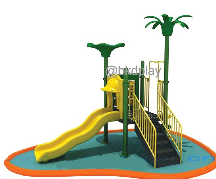 เครื่องเล่นสนามกลางแจ้ง ชุดเครื่องเล่นเด็ก BA-28 มี 1 รางสไลเดอร์ และชุดเกม XO 1 ชุด,ครุภัณฑ์สนามเด็กเล่น,งบสพฐ,outdoor Playground,ผลิตในไทย
