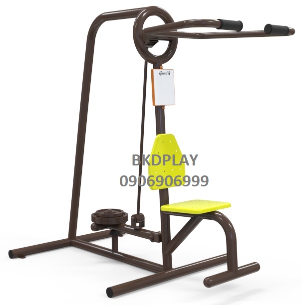 เครื่องออกกำลังกายกลางแจ้งผู้ใหญ่ ชุดอุปกรณ์ บริหารแขน หน้าอก หัวไหล่ (แบบดึงยกตุ้มน้ำหนัก) ลานกีฬาอเนกประสงค์ ,สวนสาธารณะ ,เทศบาล ,หมู่บ้าน ,ผลิตในไทย ,สั่งทำตามสีที่ต้องการได้ ขนาด 60x100x170 ซม.