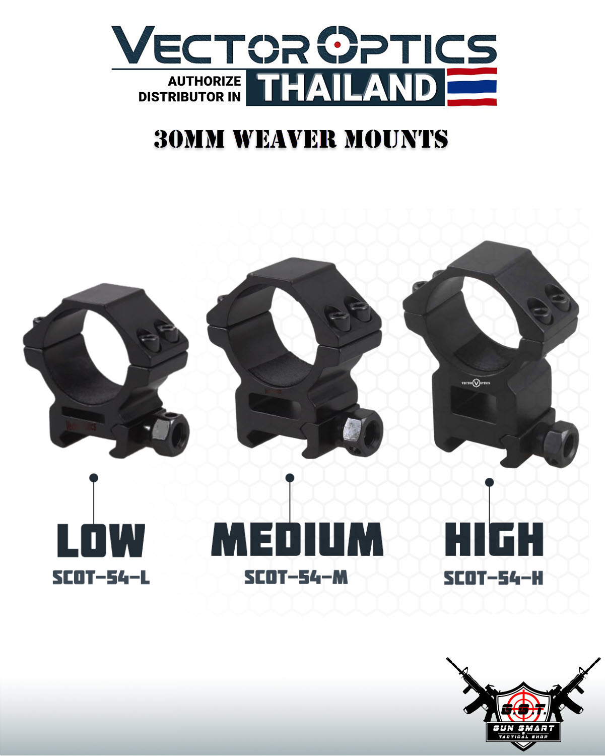 30MM WEAVER MOUNTS