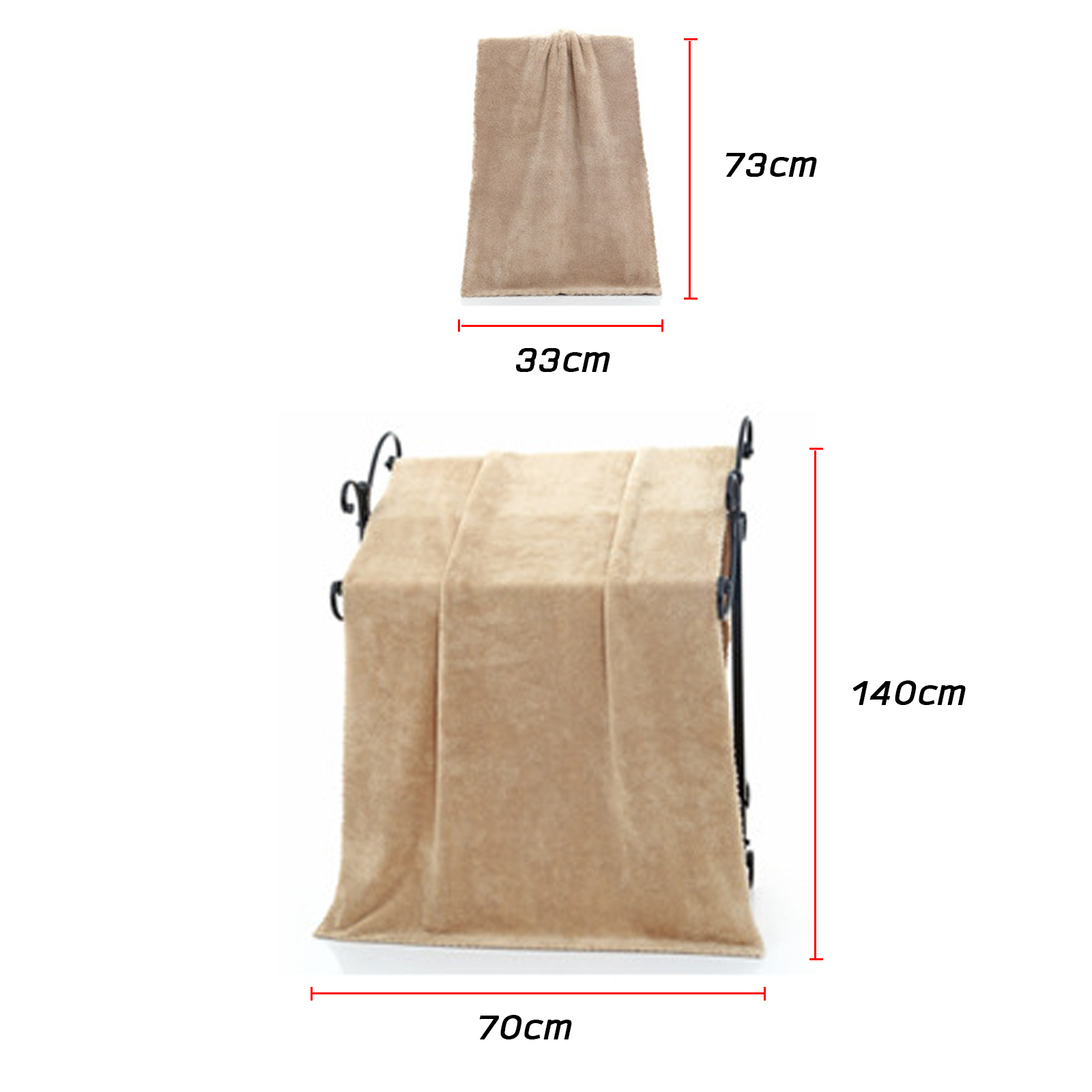 🔥Sale ลดราคา🔥 ชุดผ้าขนหนู 33x75+70x140cm ผืนเล็ก ใหญ่ 1แพ็ค มี2ชิ้น ผ้าขนแกะ ซึมซับดี ระบายอากาศได้ดี มีหลายสี