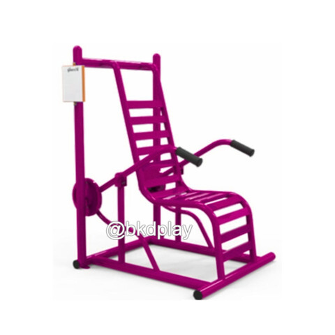 เครื่องออกกำลังกายกลางแจ้งผู้ใหญ่ , บริหารแขน หัวไหล่ หน้าอก แบบนั่งกดยกน้ำหนัก,ลานกีฬาอเนกประสงค์ ,สวนสาธารณะ ,เทศบาล ,หมู่บ้าน ,ผลิตในไทย ,สั่งทำตามสีที่ต้องการได้ ขนาด 100x100x120 ซม.