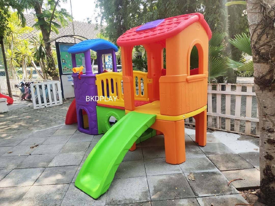 บ้านน้อย2ชั้นหลากสี บ้านสไลเดอร์ สไลเดอร์พร้อมปีนป่าย บ้านสไลเดอร์ของเล่น บ้านน้อยสองชั้น สไลเดอร์บ้าน,กระดานลื่น , เครื่องเล่นสนามในร่ม กลางแจ้ง kidszone พร้อมส่ง