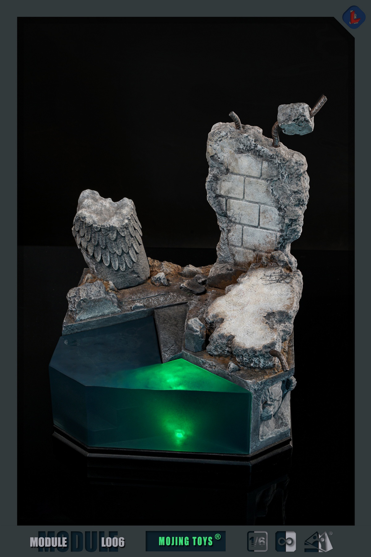 [สั่งจอง] mOjingToys Module series L006 1/6 : BVS Kryptonite Ruins DIORAMA BASE