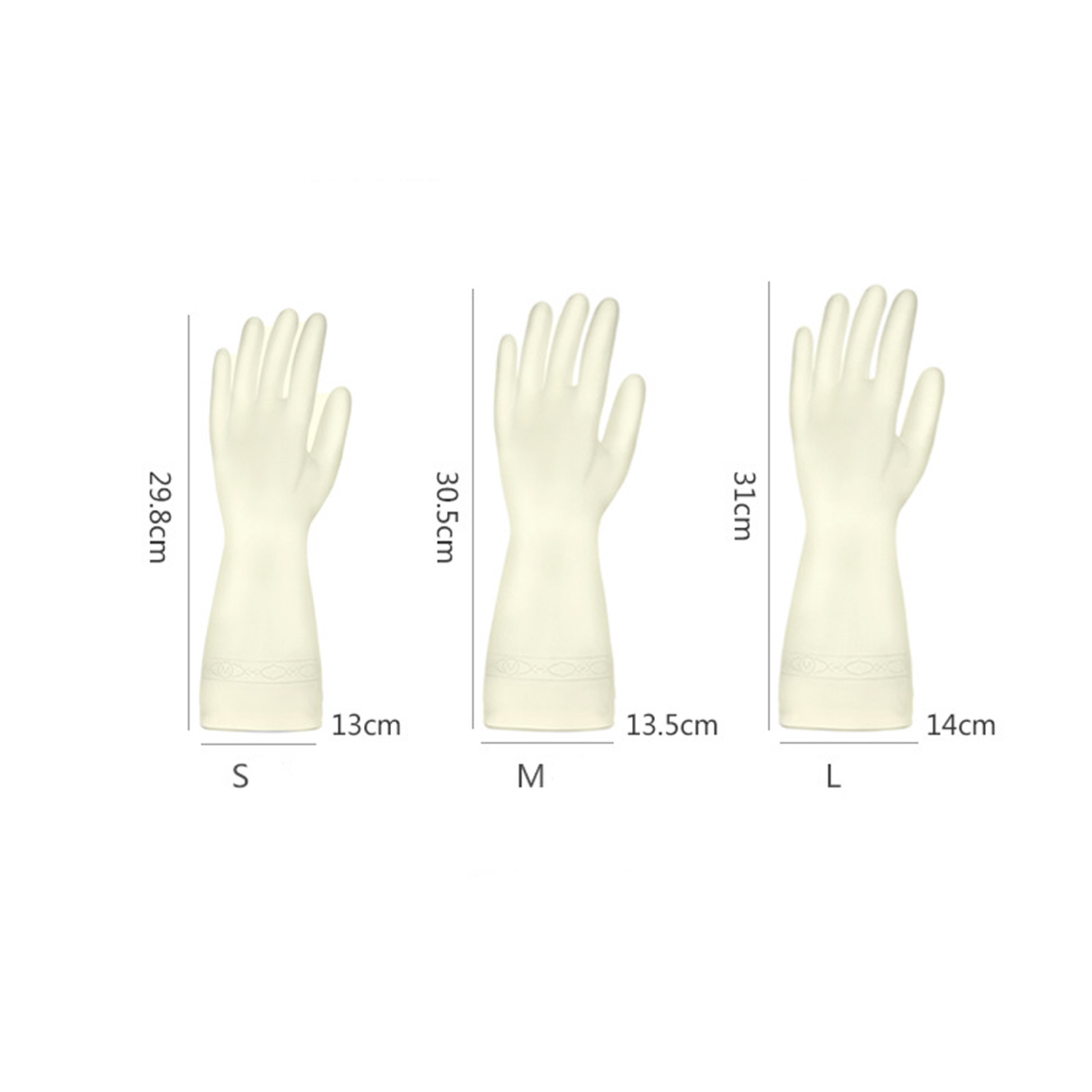 ถุงมือยาง PVC 1คู่(2ข้าง) ถุงมือล้างจาน ใส่ล้างผักผลไม้ ทำความสะอาด ใช้ในครัว เหนียว กันน้ำ