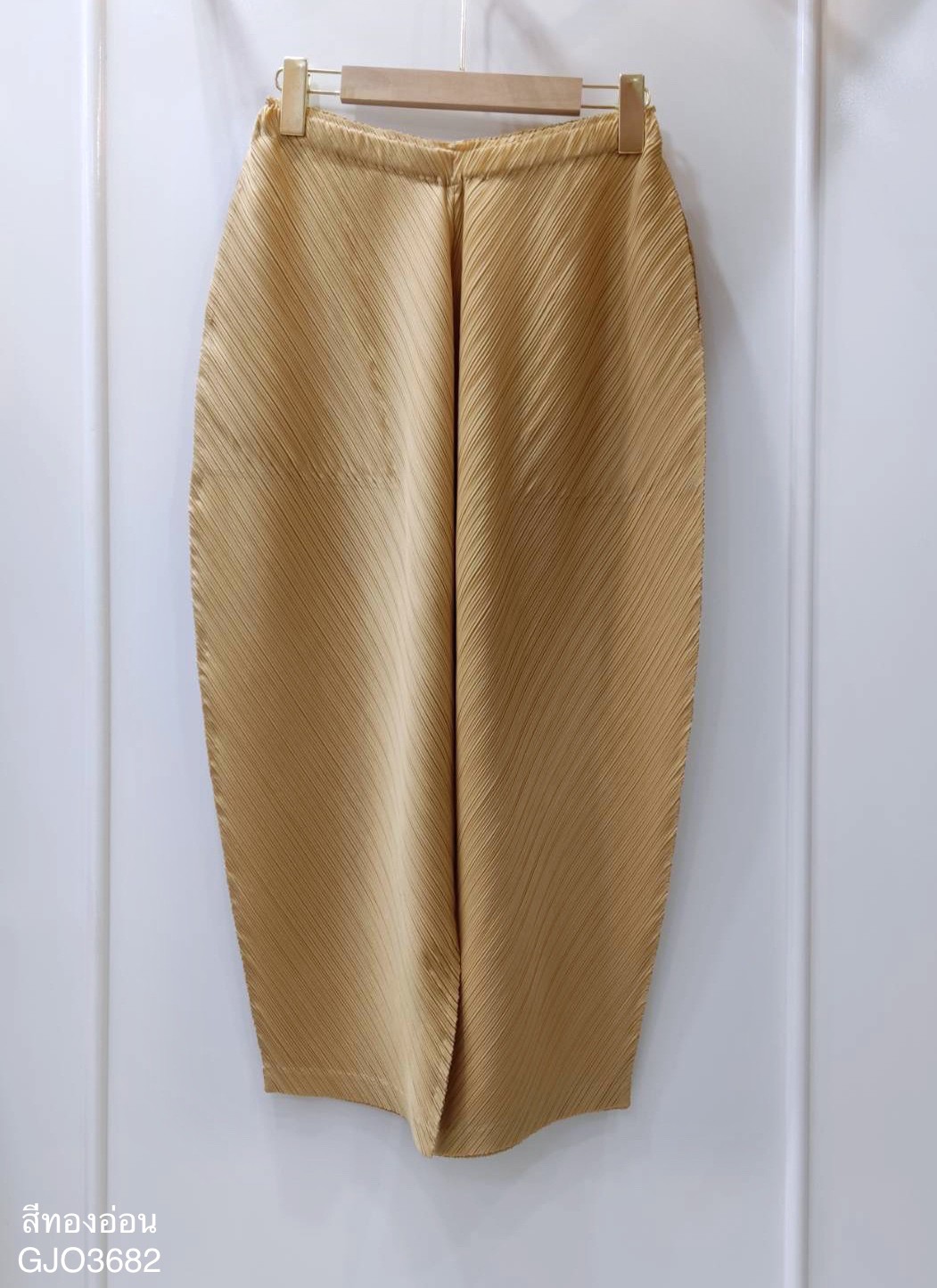 ยาว 32.5นิ้ว!! 2MUAY รุ่น GJO3682 กางเกงผู้หญิง กางเกงพลีทคุณภาพ 12สี FREE SIZE THICKER BOTTOM PLEAT PANTS
