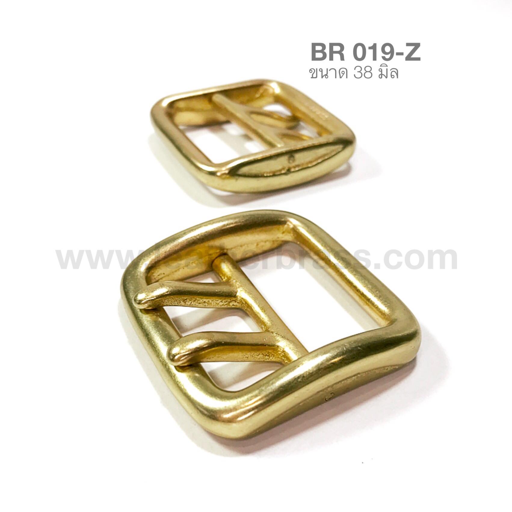 BR019-Z หัวเข็มขัดทองเหลือง ขนาด 38มิล หรือ 1.5นิ้ว อะไหล่ทองเหลืองแท้ อุปกรณ์งานหนัง leatherbrass **ราคาต่อชิ้น**
