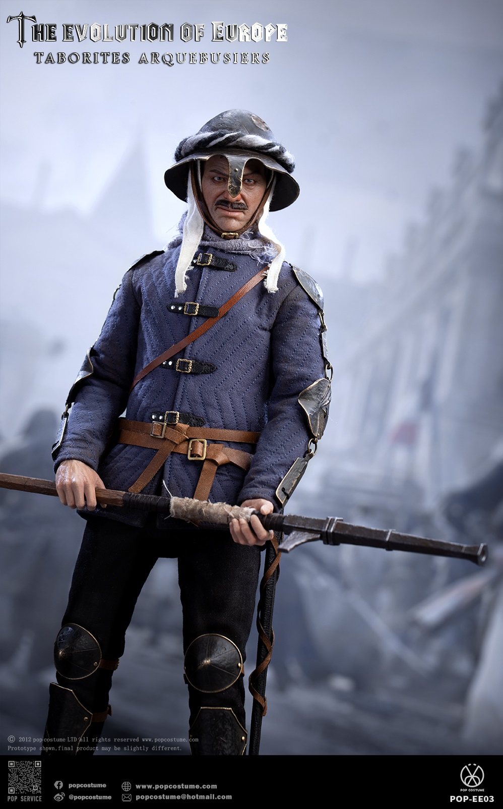 [สั่งจอง] POP COSTUME POP-EE03 1/6 : The Evolution of Europe Taborites Hussite Wars 1420 Arquebusiers