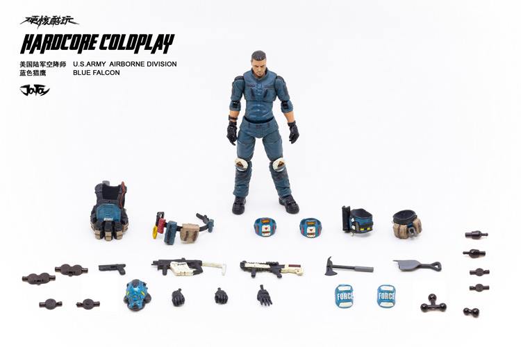 [สั่งจอง]JOYTOY 1/18 JTHC003 U.S.army paratrooper blue falcon