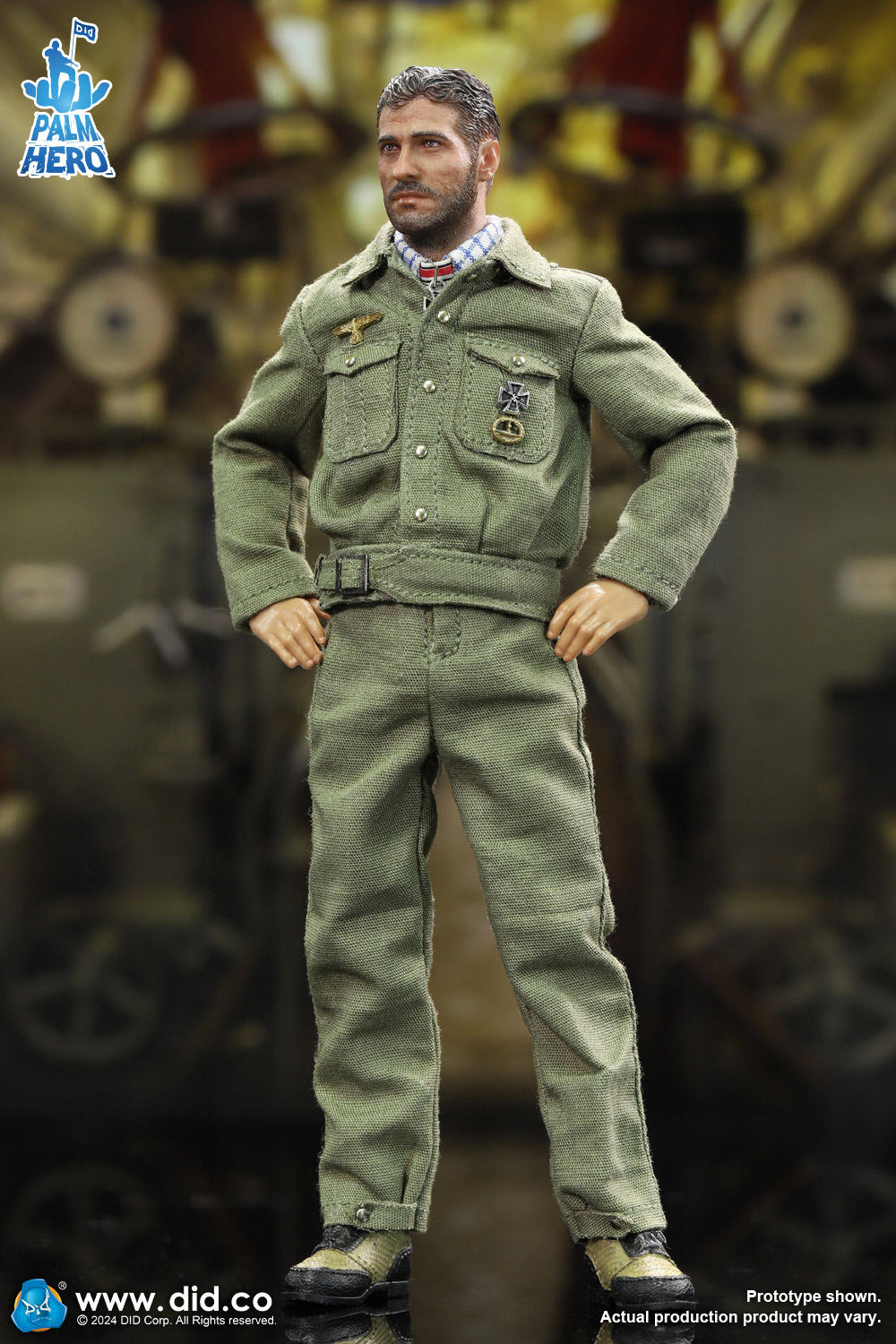 [สั่งจอง]DID XD80026 1/12 : Palm Hero Series WWII German U-Boat Commander - Lehmann