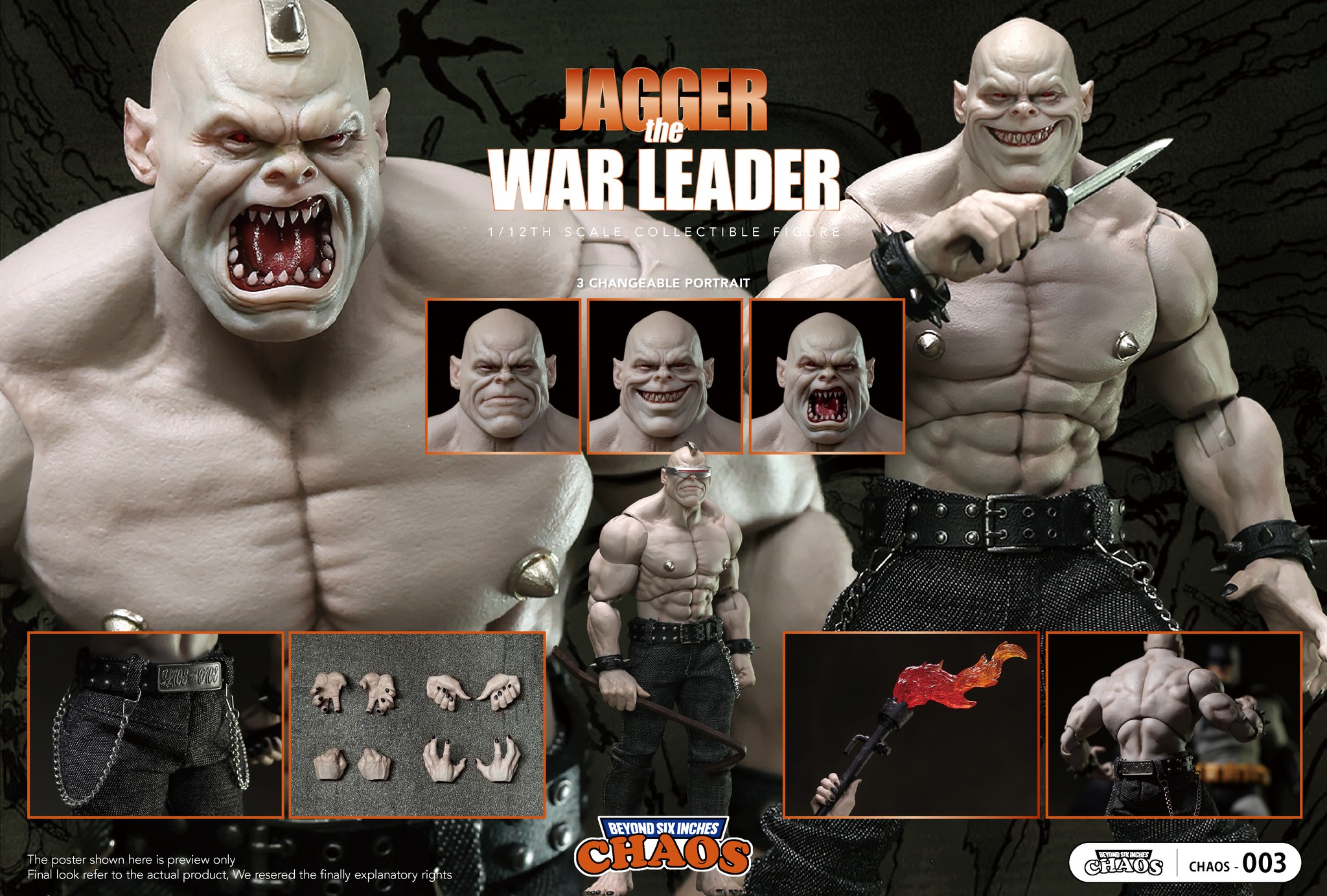 [สั่งจอง]CHAOS-No.003 1/12 : JAGGER the WAR-LEADER
