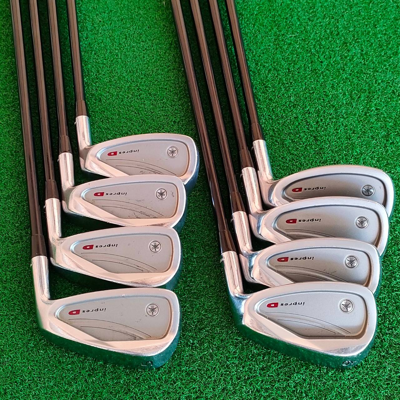 ชุดเหล็ก YAMAHA INPRES D มีเหล็ก 5-9 เเละ PW AW SW ก้าน YAMAHA INPRES D FLEX R สวยเรียบร้อย เดิมๆ ก้านเดิมๆ เหล็กสุดยอดคุณภาพจากญี่ปุ่น ที่ค้มราคามากๆ ของดีครับ