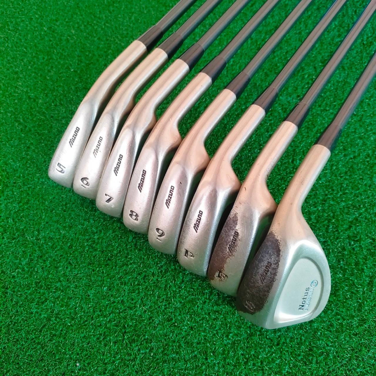 ชุดเหล็ก MIZUNO NOTUS SYNCKRO TURN 52 มีเหล็ก 5-9 เเละ PW FW SW ก้าน TF-PRO HM-50 FLEX 7 MADE IN JAPAN