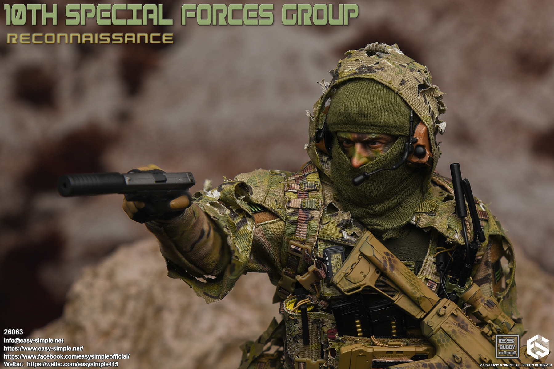 [สั่งจอง] Easy&Simple 26063 1/6 : 10TH SPECIAL FORCES GROUP Reconnaissance