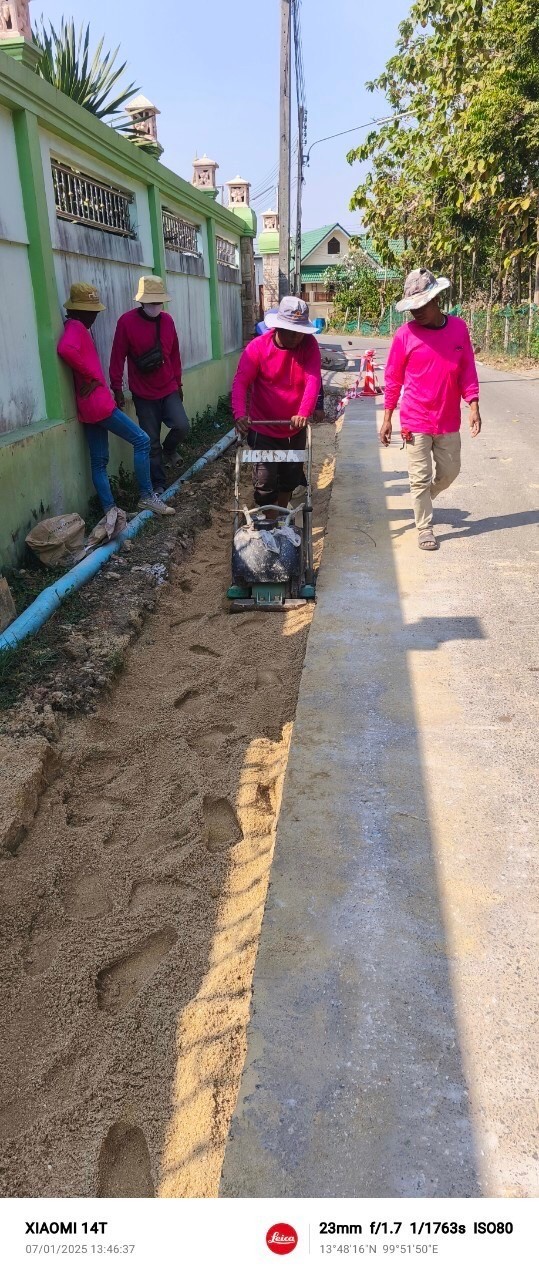 งานวางระบบท่อระบายน้ำ เทศบาลตำบลเบิกไพร อ.บ้านโป่ง