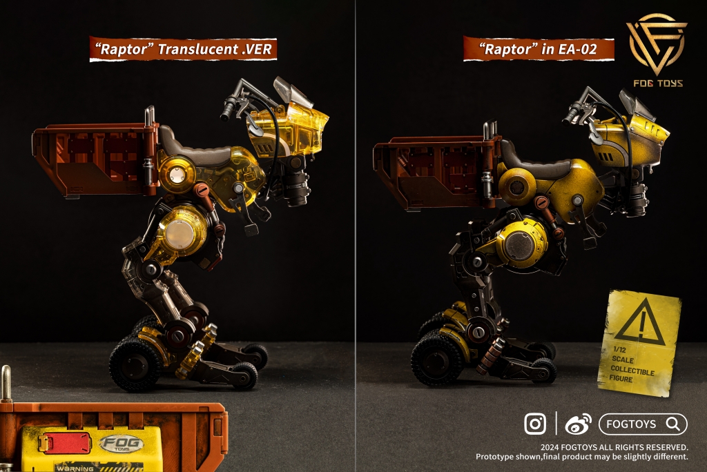 [สั่งจอง] FOGTOYS 1/12 : Moveable Vehicle “Raptor” Translucent .VER（02RT）
