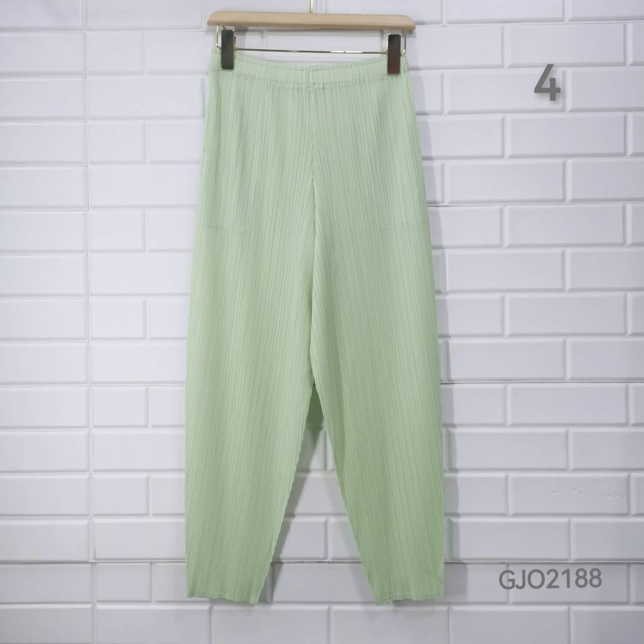 ยาว 34นิ้ว!! 2MUAY รุ่น GJO2188 กางเกงผู้หญิง กางเกงอัดพลีทคุณภาพ 12สี FREE SIZE CASUAL FIT PLEATES PANTS