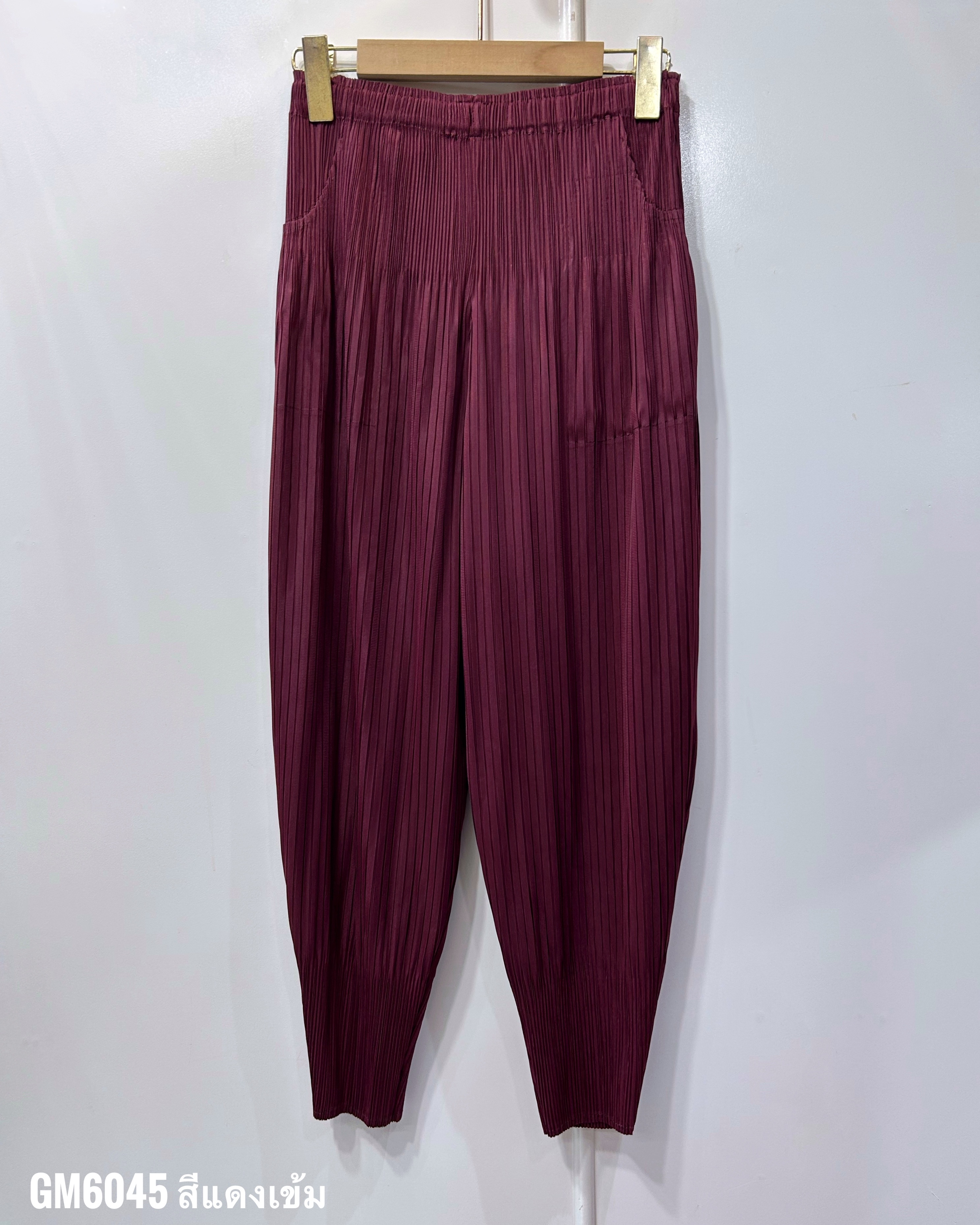 ยาว 34 นิ้ว 2MUAY รุ่น GM6045 กางเกงอัดพลีท FLUFFY PLEATED PANTS 31 สี FREE SIZE
