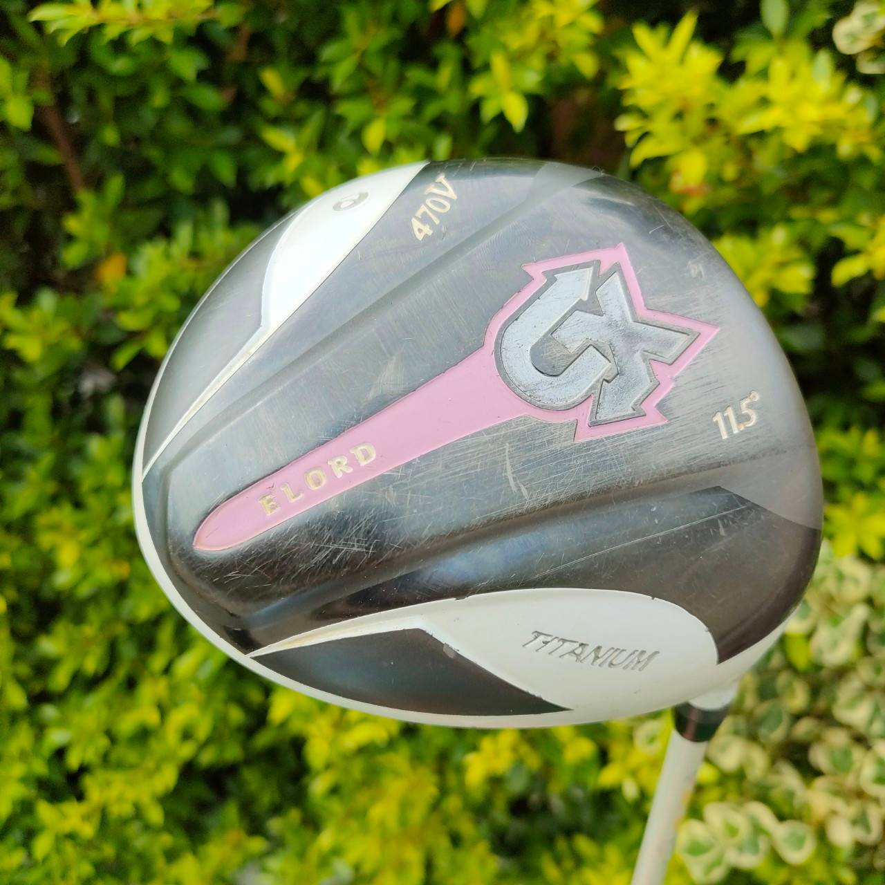 ** ไม้กอล์ฟสำหรับผู้หญิง ** DRIVER ELORD CX 470V องศา 11.5 ก้าน ELORE FLEX L หัวใหญ่ 470 CC. ทำให้ตีง่ายขึ้น!!! สวีตสปอตกว้าง หน้าเด้งมาก!!! COR สูงที่สุด!! ไม้กอล์ฟมือสอง ของแท้ BY NakaraLuxurious