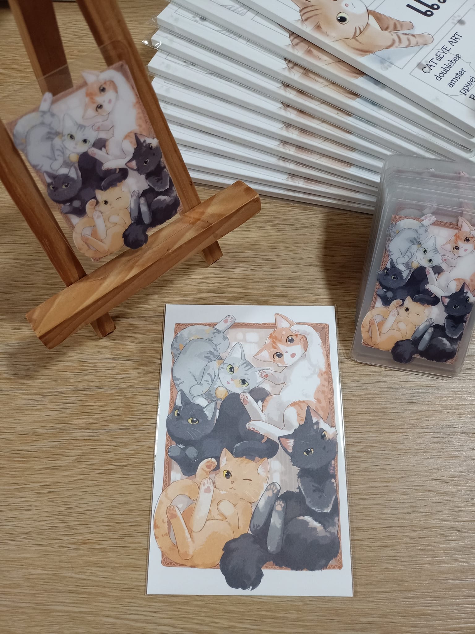 โปสการ์ด + การ์ดใส นักวาดของแมว2024