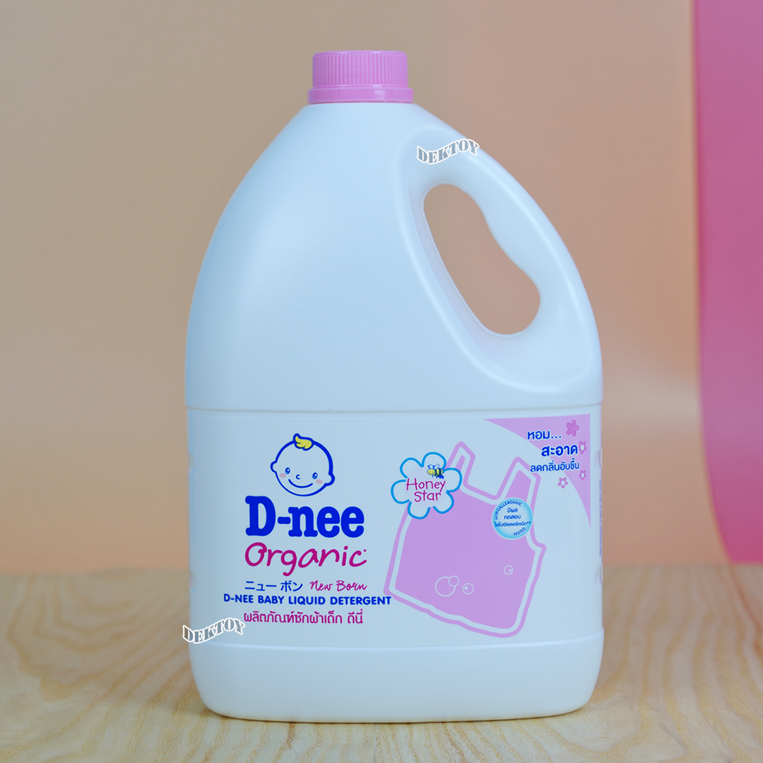 Dnee ดีนี่ น้ำยาซักผ้าเด็กดีนี่ แกนลอน Honey Star ชมพู 2800 มล.