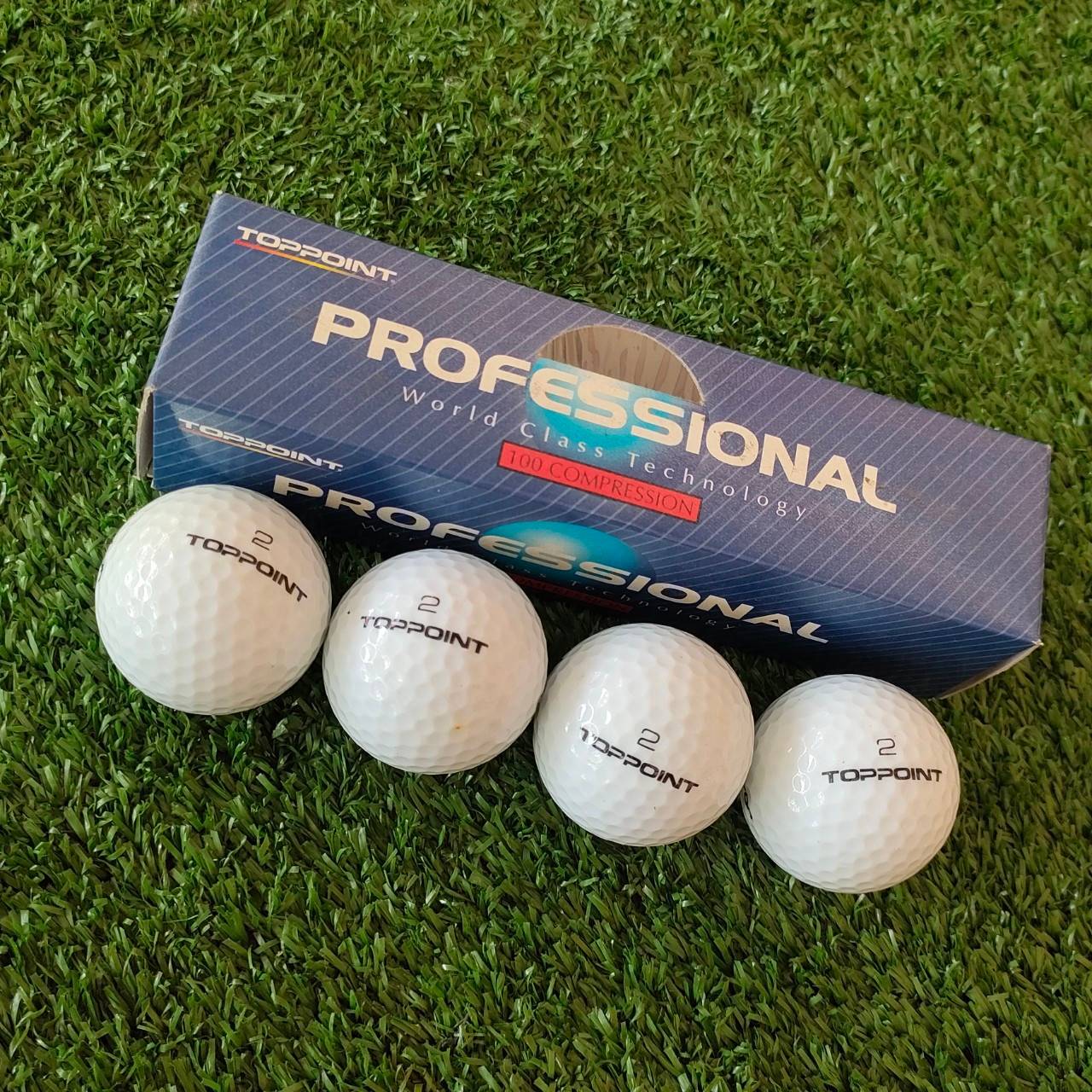 ลดล้างสต๊อก !!! ลูกกอล์ฟ TOPPOINT PROFESSIONAL ความแข็ง 100 ใช้แข่งได้ดีมาก ดีกว่าลูกมือสอง