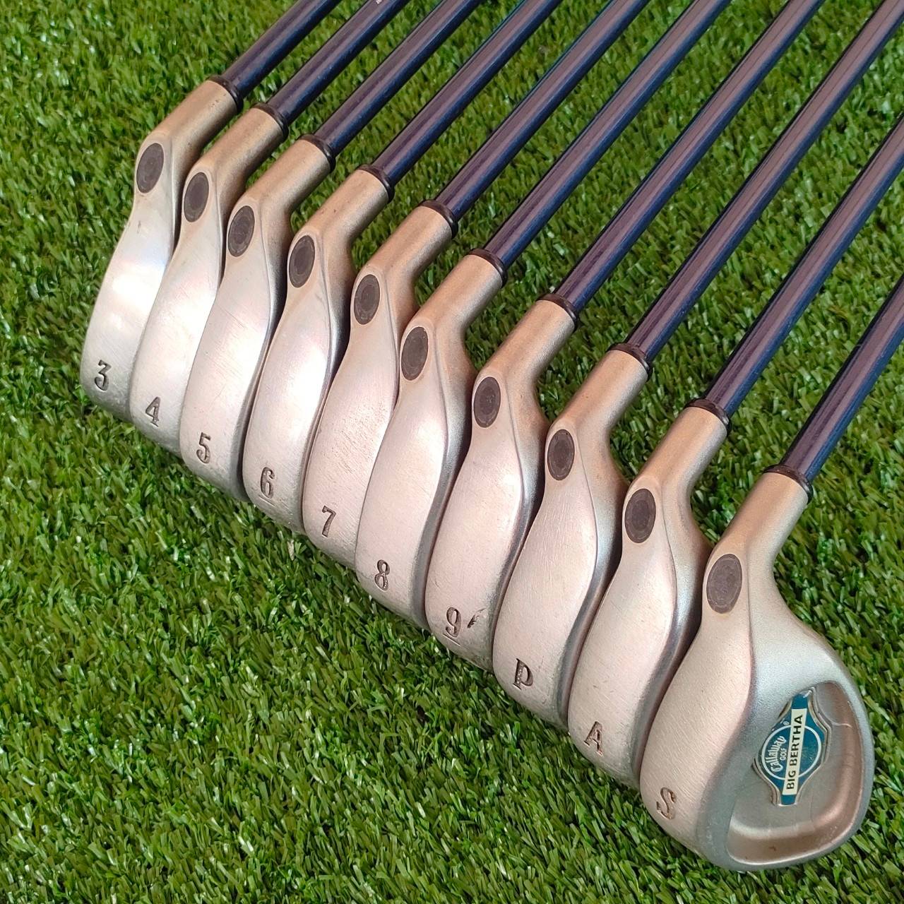 ชุดเหล็ก CALLAWAY BIG BERTHA X-12 มีเหล็ก 3-9 เเละ PW AW SW ก้าน SUPER JV200 FLEX R