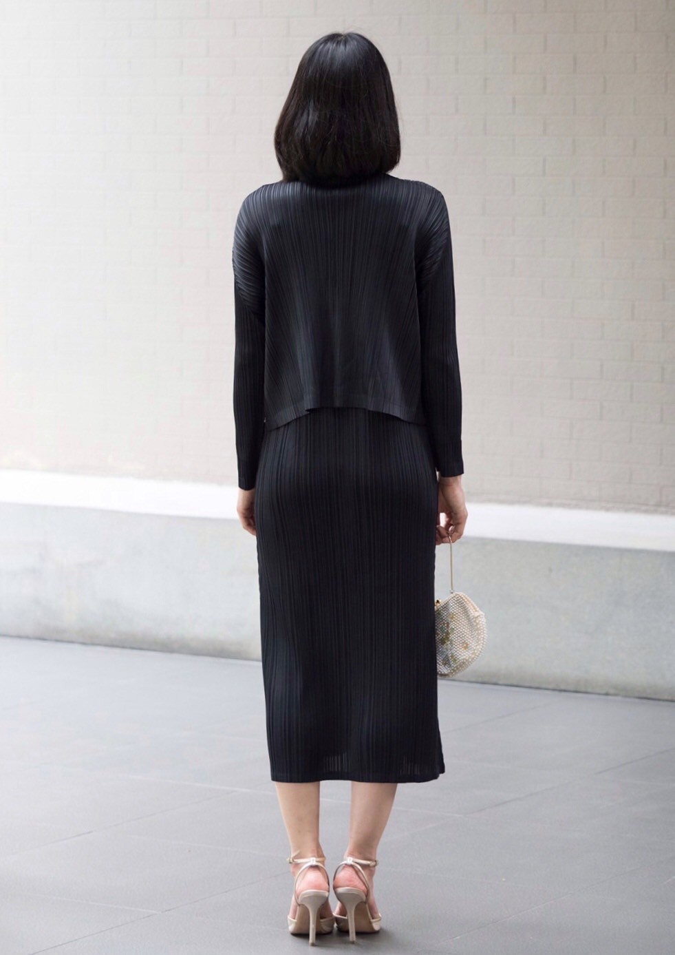 2MUAY BASIC รุ่น GJO8578/GJO7729 SLEEVELESS PLEATED SET เซ็ตพลีทงานคุณภาพ 6สี