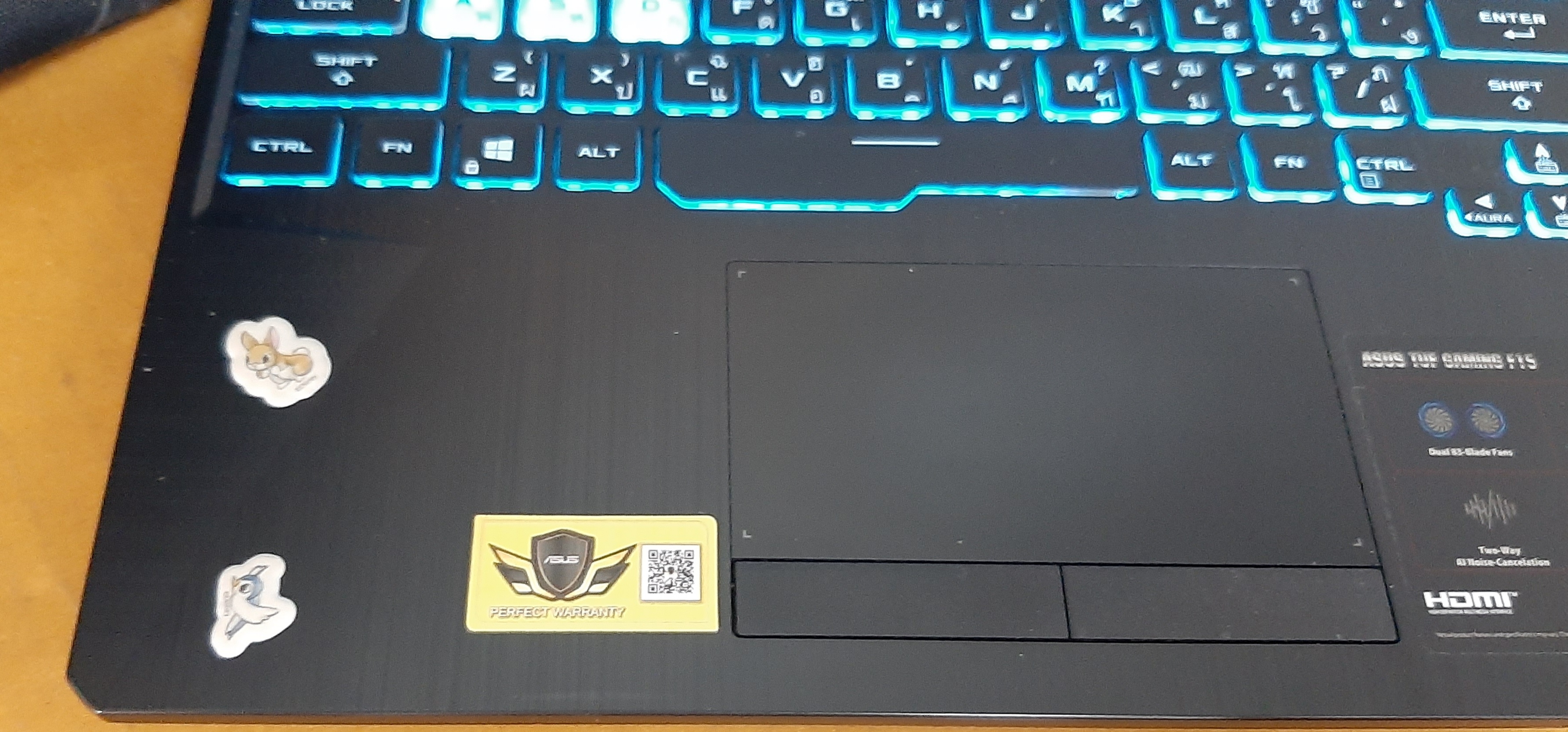 โน๊ตบุ๊คมือสอง Asus FX506H (i5-11400H Ram8GB SSD512GB VGA RTX3050 4GB)+Adapter+Mouse+กระเป๋า สภาพดี ประกันร้าน 1 เดือน