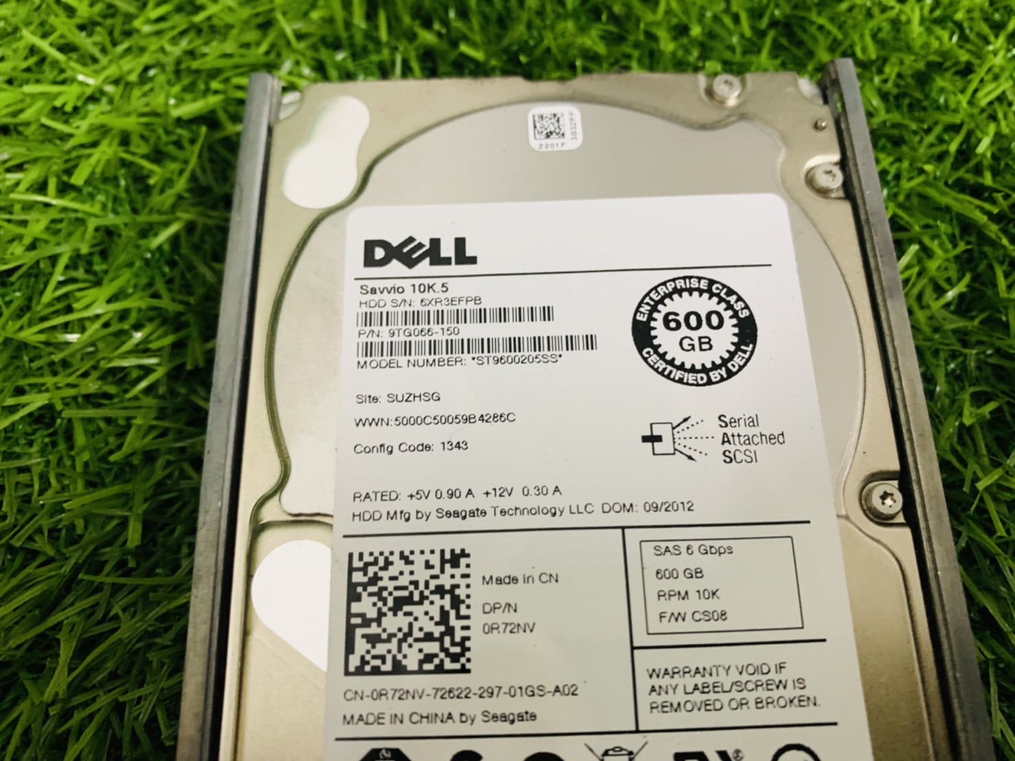 ฮาร์ดดิส สำหรับ Server Dell 600GB SAS 2.5 6Gbps 10000RPM" HDD HARD พร้อม Tray DELL