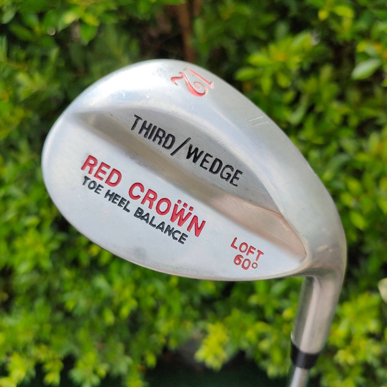 WEDGE THIRD RED CROWN TOW HEEL BALANCE องศา 60 ก้าน TT LITE Sole วางไว้แบบพิเศษให้สอดพื้น!! ระเบิดทรายได้ดีมาก!! ใบใหญ่ ชิพไม่มีพลาด!! ไม้กอล์ฟมือสอง ของแท้ BY NakaraLuxurious