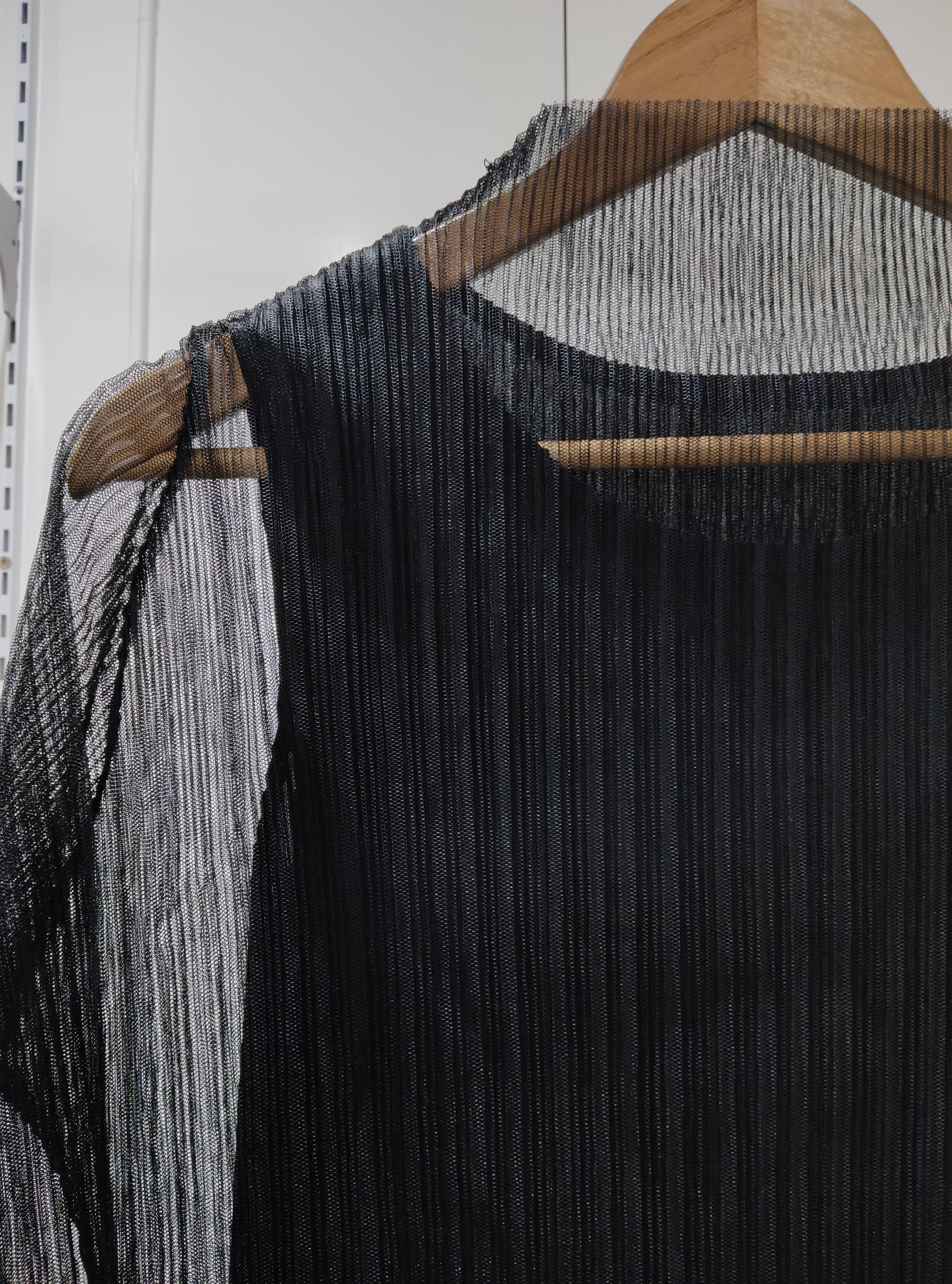 ยาว 45 นิ้ว 2MUAY รุ่น GM8548 เดรสอัดพลีท HIGH NECK TWO LAYER PLEATED DRESS สีดำ FREE SIZE