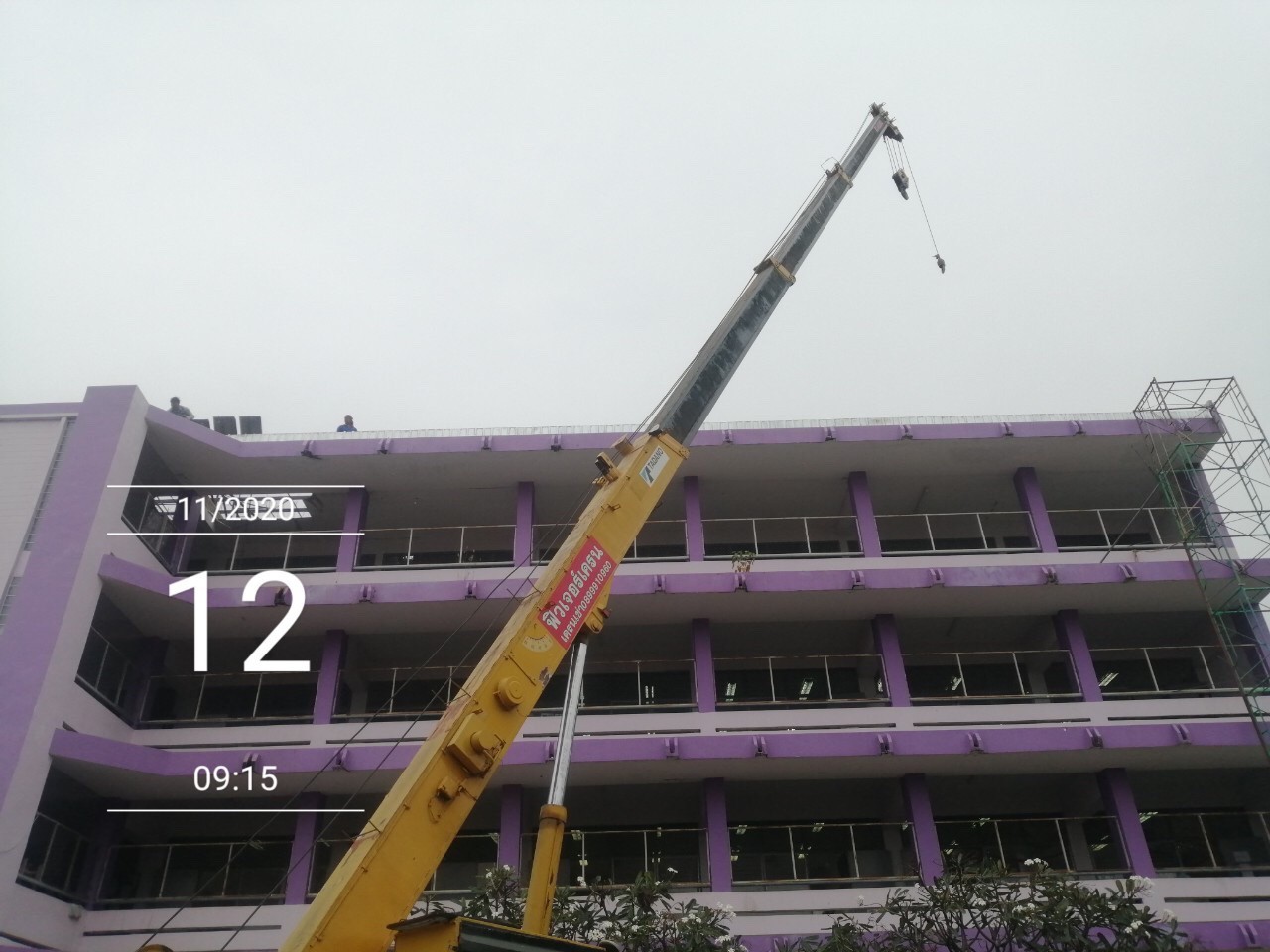 รร.อนุบาลเทศบาลต.เขางู ปรับปรุงหลังคาอาคาร 4 ชั้น