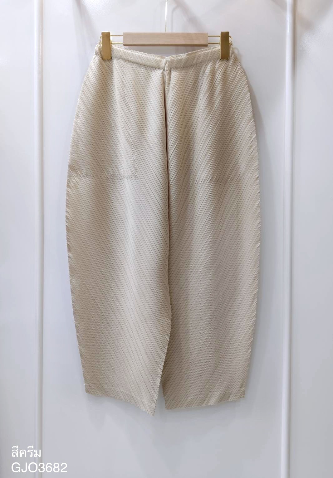 ยาว 32.5นิ้ว!! 2MUAY รุ่น GJO3682 กางเกงผู้หญิง กางเกงพลีทคุณภาพ 12สี FREE SIZE THICKER BOTTOM PLEAT PANTS