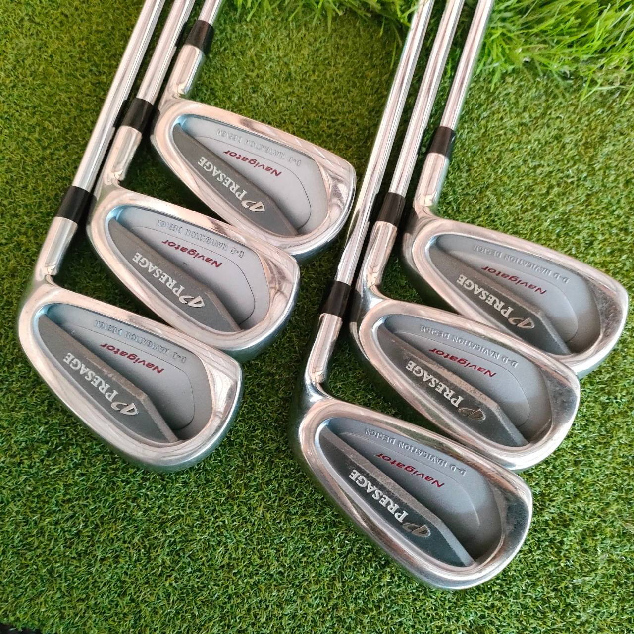 ชุดเหล็ก MIZUNO PRESAGE NAVIGATOR มีเหล็ก 5 - 9 PW ก้าน N.S.PRO 950 GH สภาพสวยเดิมๆทุกอย่างครับ ตีง่าย หลังลึก ควบคุมทิศทางได้ดีแม่นยำ นุ่มสไตล์ญี่ปุ่น