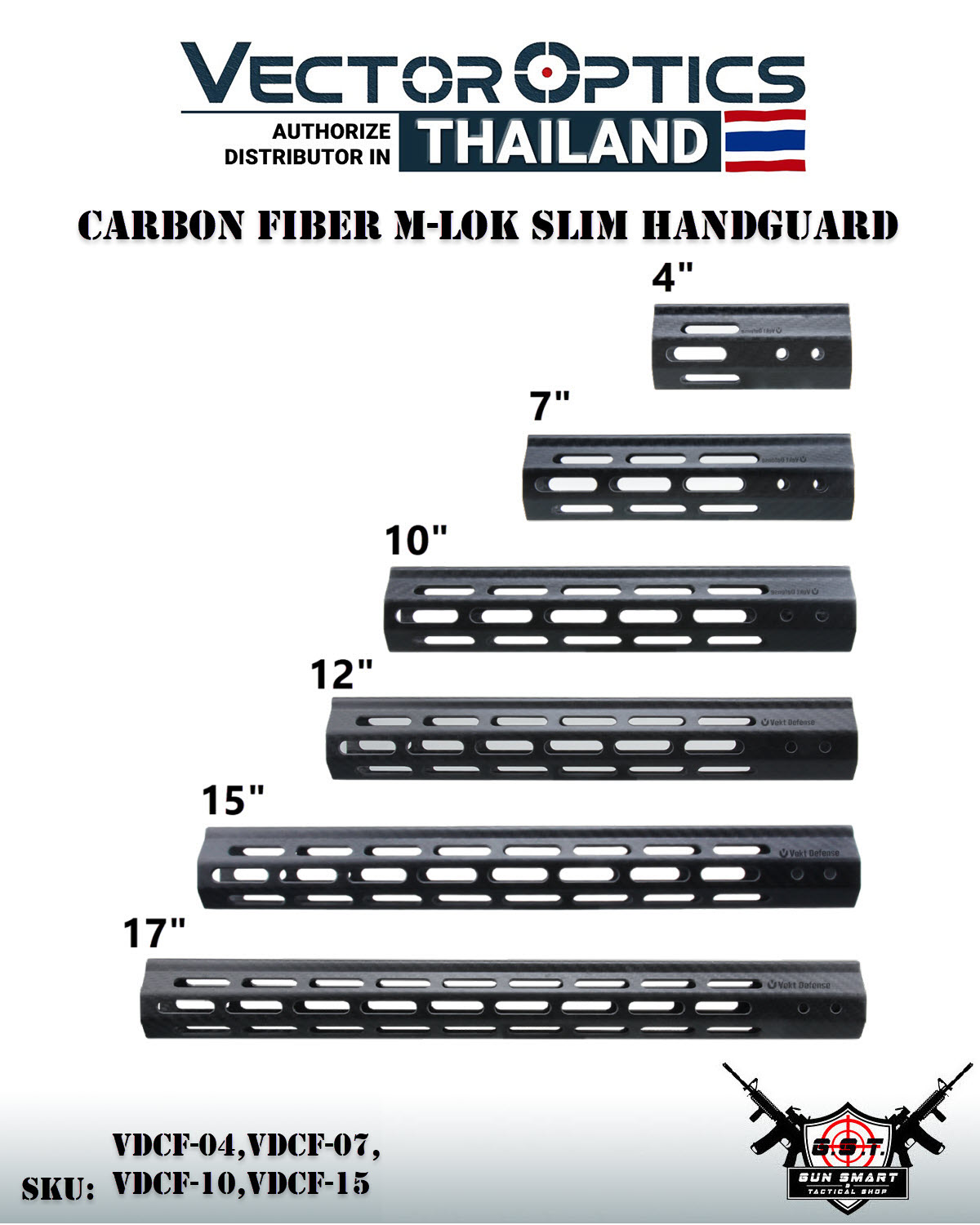 CARBON FIBER M-LOK SLIM HANDGUARD