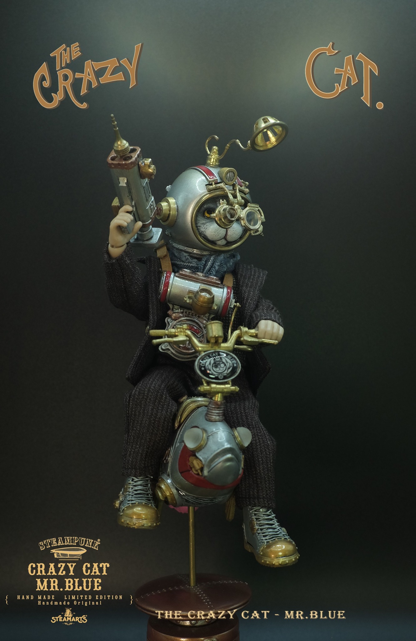 [สั่งจอง] STEAMARTS SA2024Q1201 1/6 : Steampunk Crazy Cat Mr.Blue Child Body