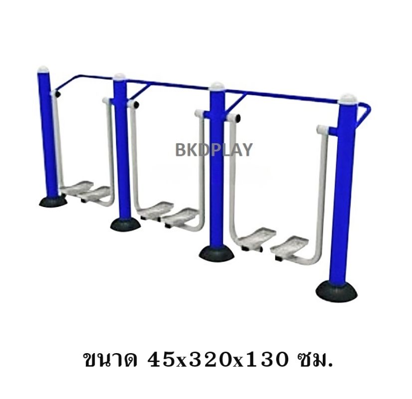 อุปกรณ์เดินอากาศไร้การกระแทก 3 ที่ เครื่องออกกำลังกายกลางแจ้ง ผลิตในไทย สั่งทำตามสีที่ต้องการได้