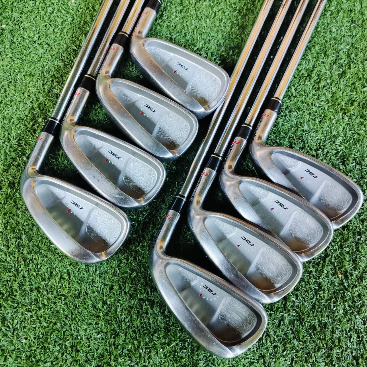 ชุดเหล็ก Taylormade RAC HT มีเหล็ก 3 4 5 6 7 8 9 PW ก้าน Taylormade FLEX S ใบใหญ่ตีง่ายมาก ไม้กอล์ฟพรีเมี่ยมมือสอง ของแท้ By NakaraLuxurious