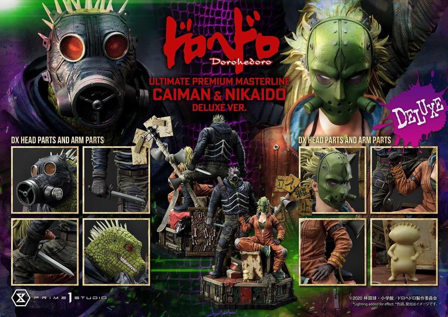 [สั่งจอง]Prime 1 Studio 1/4 : Caiman & Nikaido (Dorohedoro)