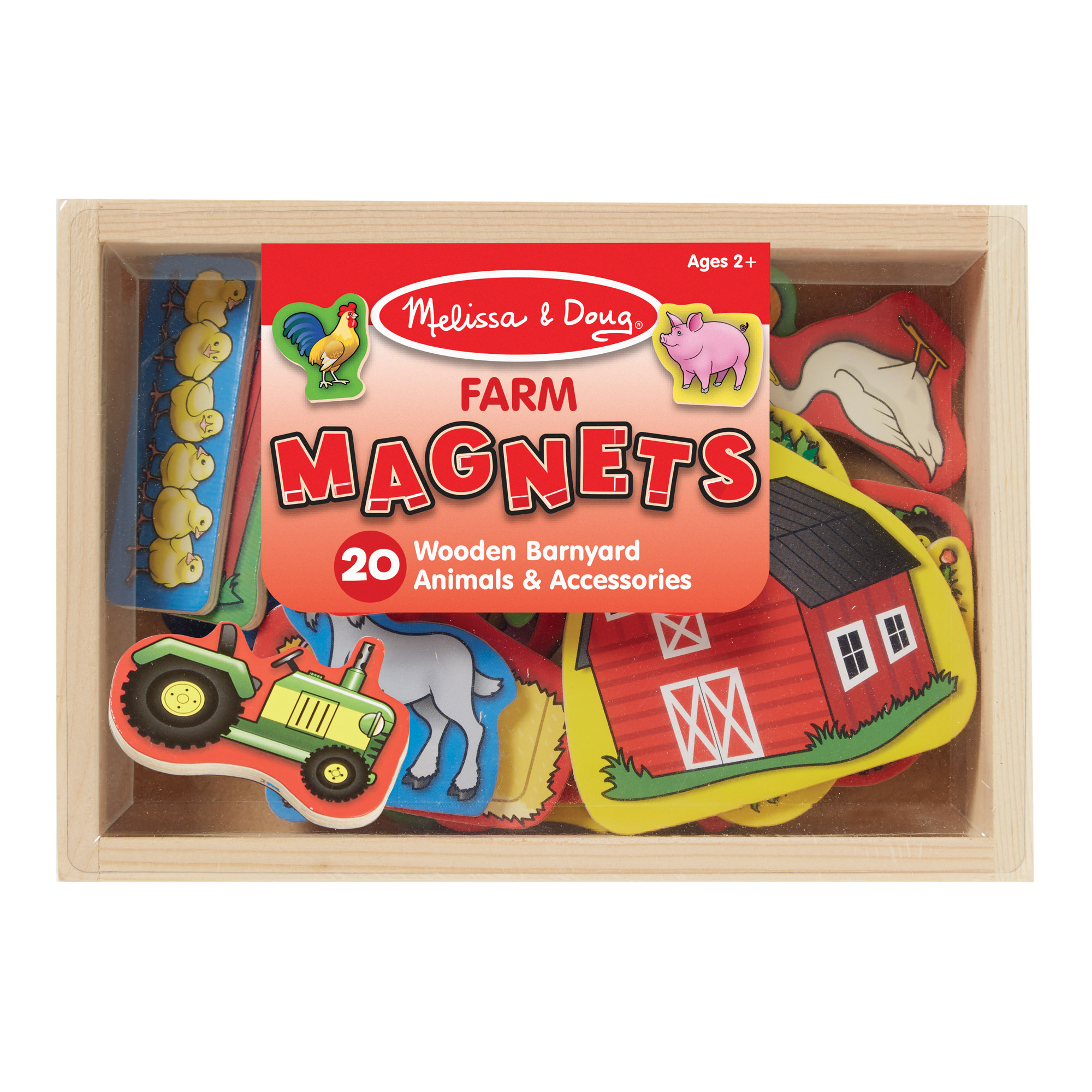 แม่เหล็กรุ่นฟาร์ม Melissa & Doug Animal Magnets รีวิวดีใน Amazon USA แม่เหล็กทั้งตัว 20 ชิ้น ติดตู้เย็น ติดกระดาน ของเล่น มาลิซ่า 2 - 5 ขวบ [20ชิ้น]