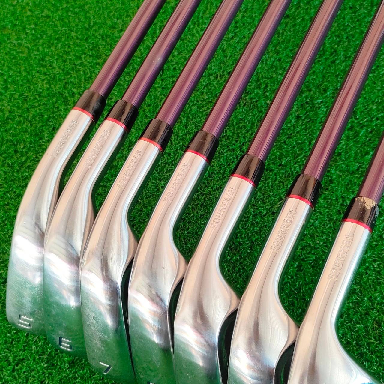 ชุดเหล็ก FOURTEEN TC510 FORGED มีเหล็ก 5-9 เเละ PW P/A ก้าน MD-370 GI FLEX R ตีง่ายมาก และมันส์ ตีได้ทุกฝีมือ