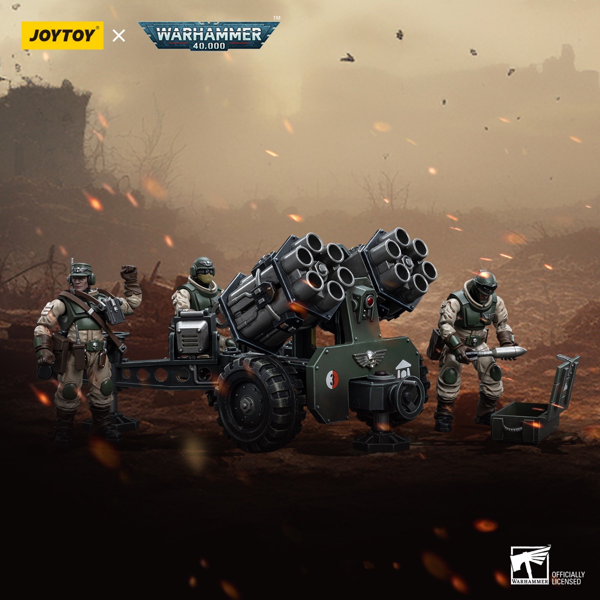 [พร้อมส่ง ] Joytoy 1/18 Astra Militarum Ordnance มี2แบบ