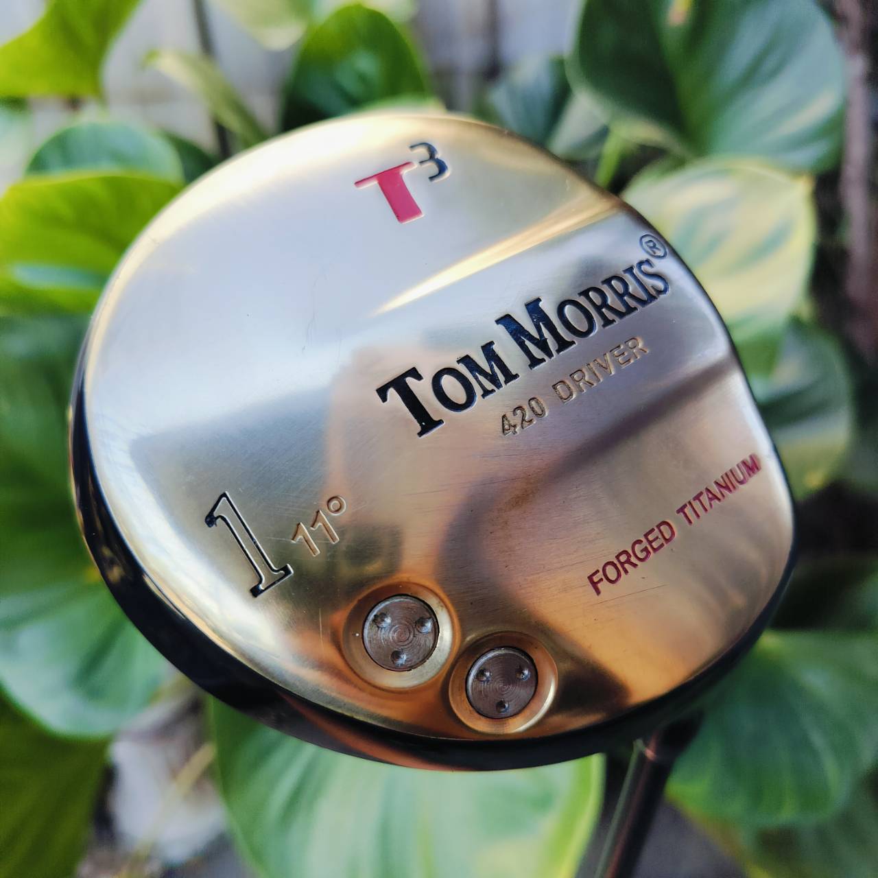 Driver TOM MORRIS 300 SPOON วัสดุ FORGED TITANIUM สวยจัดๆ สำหรับท่านที่ชอบงานพรีเมี่ยมฝั่งยุโรป สีสวยมาก ไม้กอล์ฟพรีเมี่ยมมือสอง ของแท้ By NakaraLuxurious