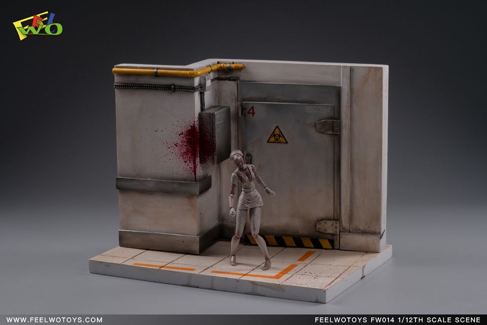 [สั่งจอง]ฉากไดโอรามา ประตูหน้าโรงงานนิวเคลียร์ FEELWOTOYS FW014 1/12 Scene Of Nuclear Factory